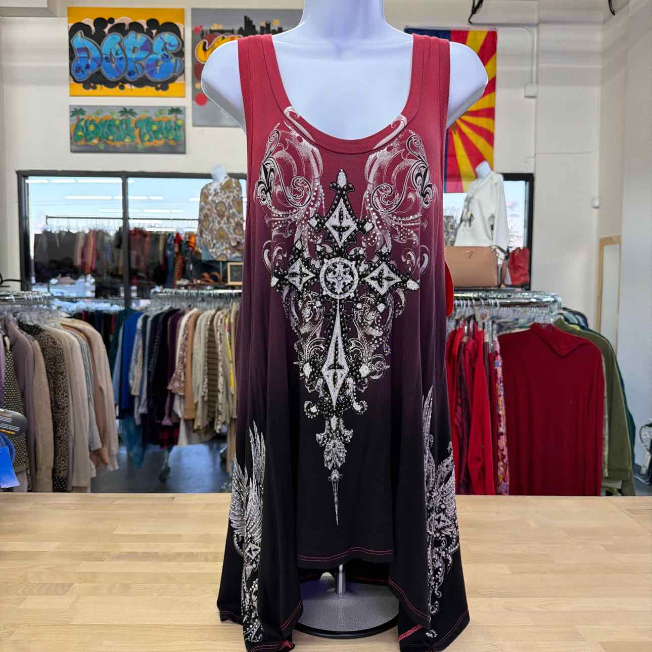 Vocal Size One Size Red Used Sleeveless