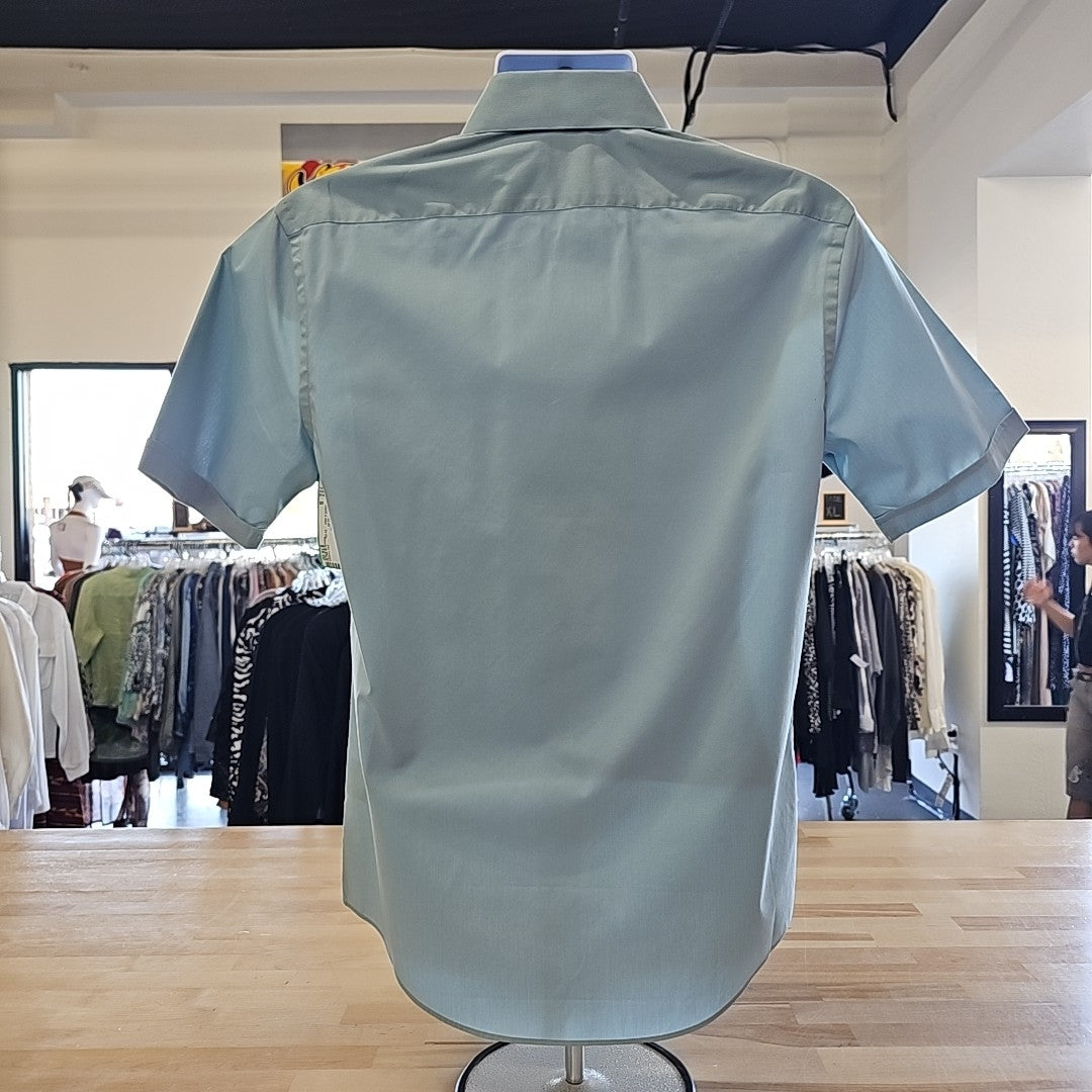 Van Huesen Men's Size S Blue MENS Button Down Shirt