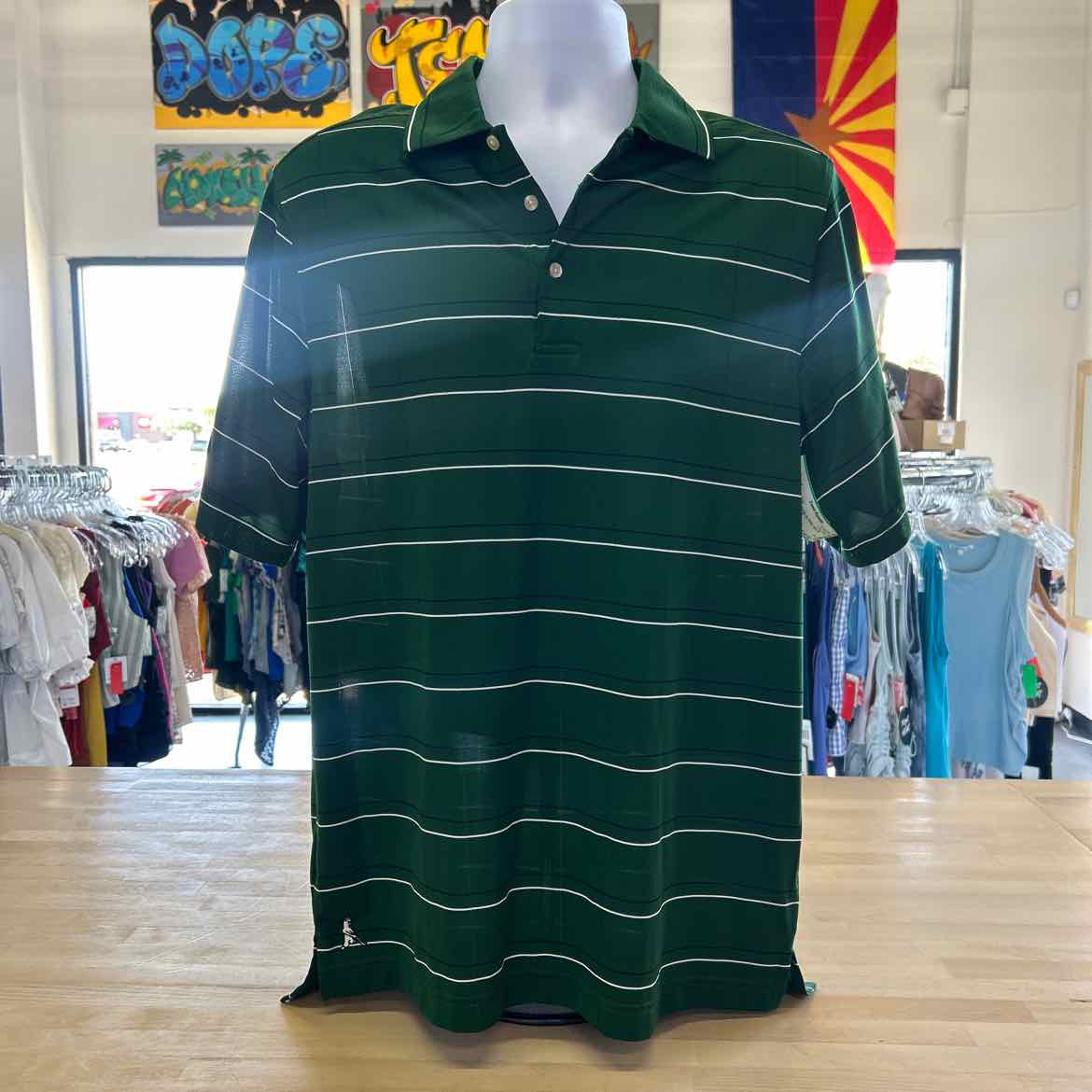 Ping Size M Green Preloved MENS Polo