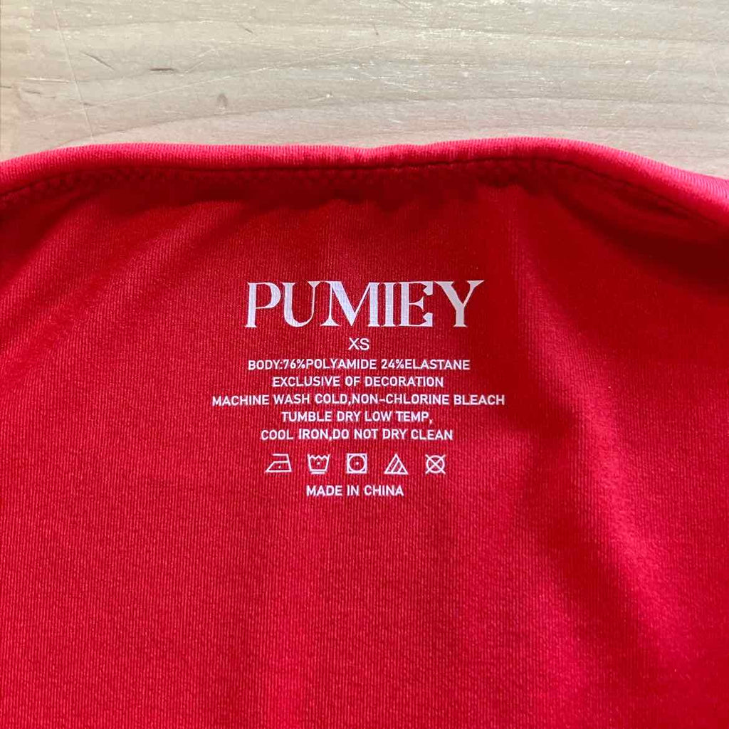 Pumiey Size XS Red Preloved Bodysuit