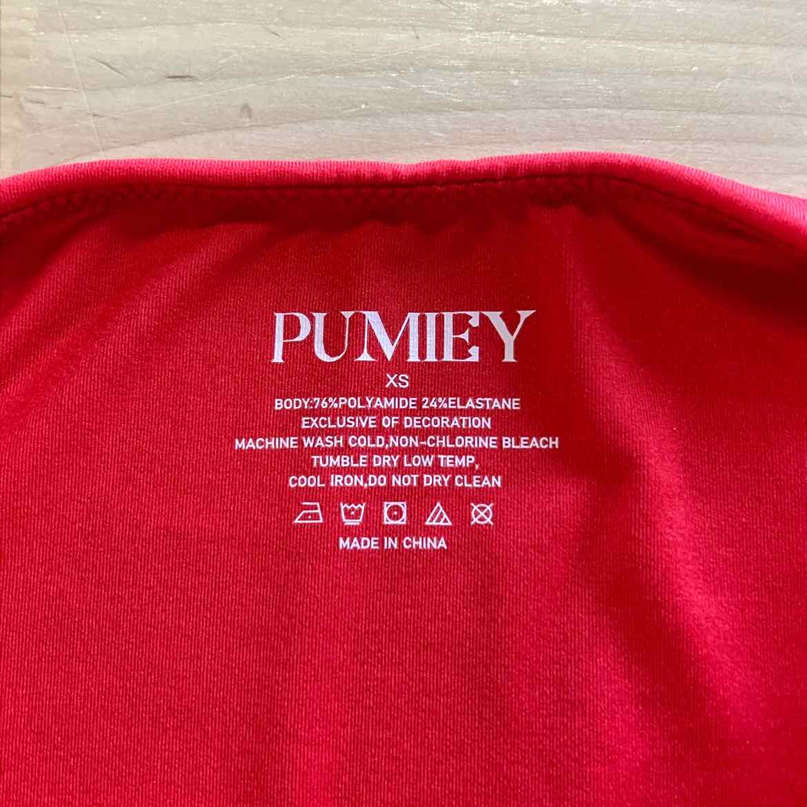Pumiey Size XS Red Preloved Bodysuit