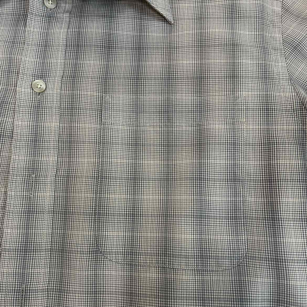 Roundtree & York Size L Beige Preloved MENS Button Down Shirt