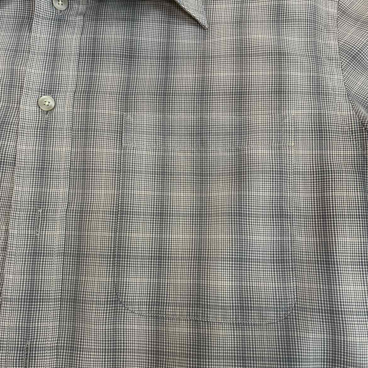 Roundtree & York Size L Beige Preloved MENS Button Down Shirt