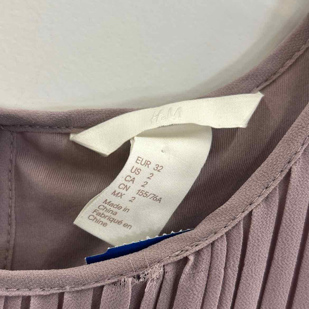 H&M Size 2 Purple Preloved Dress