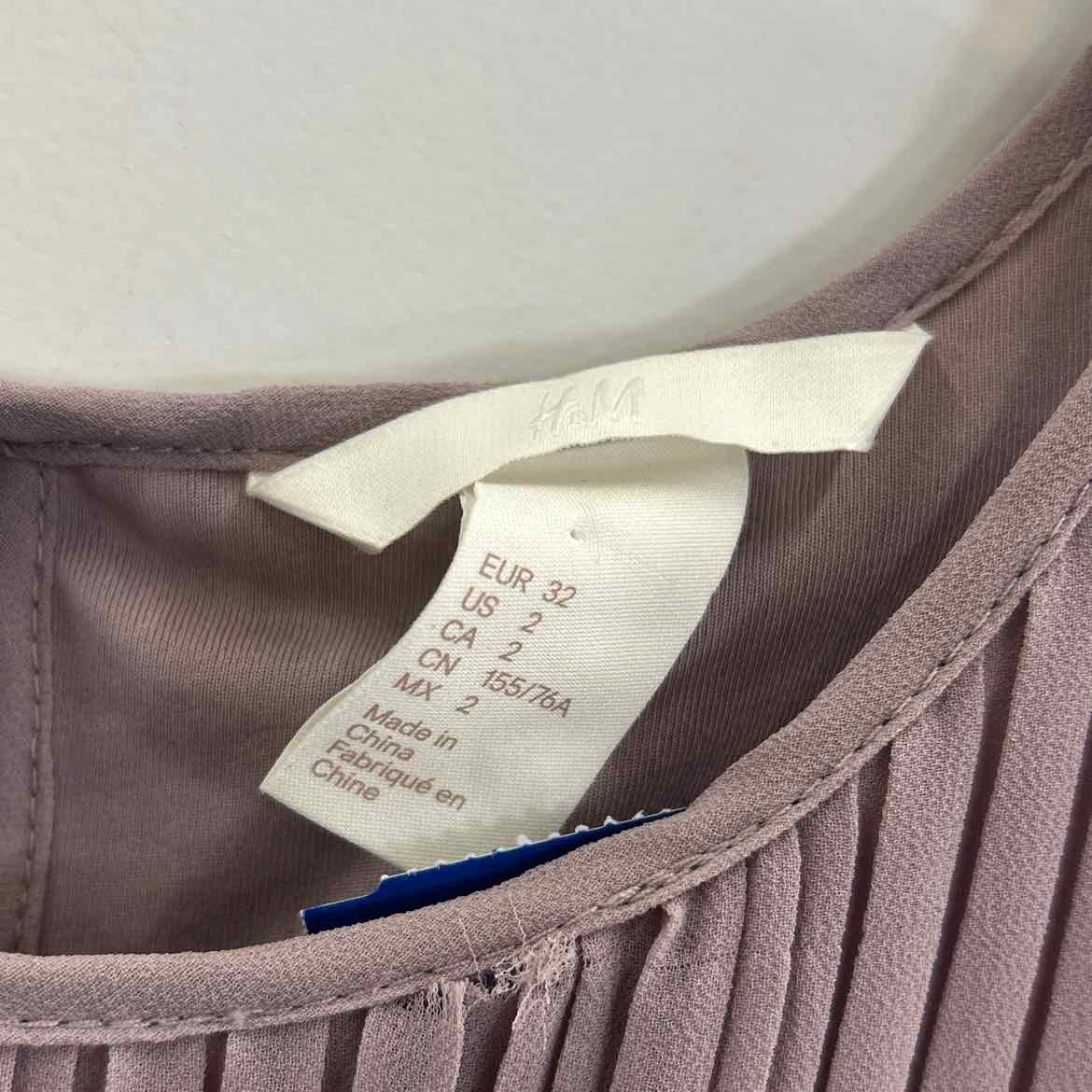 H&M Size 2 Purple Preloved Dress