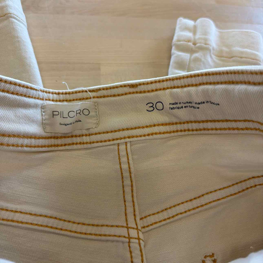 Pilcro Size 30 Cream Preloved Pants