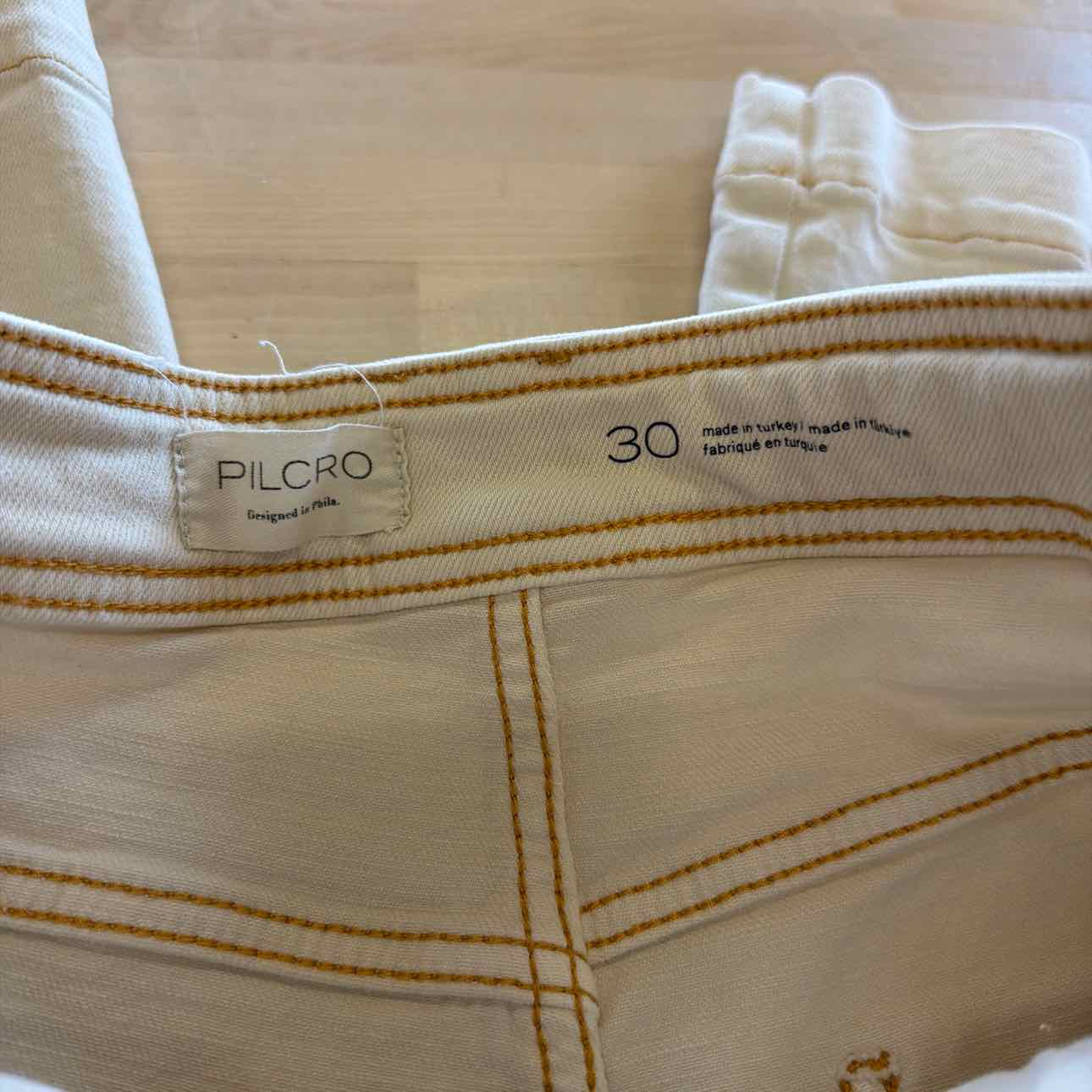 Pilcro Size 30 Cream Preloved Pants