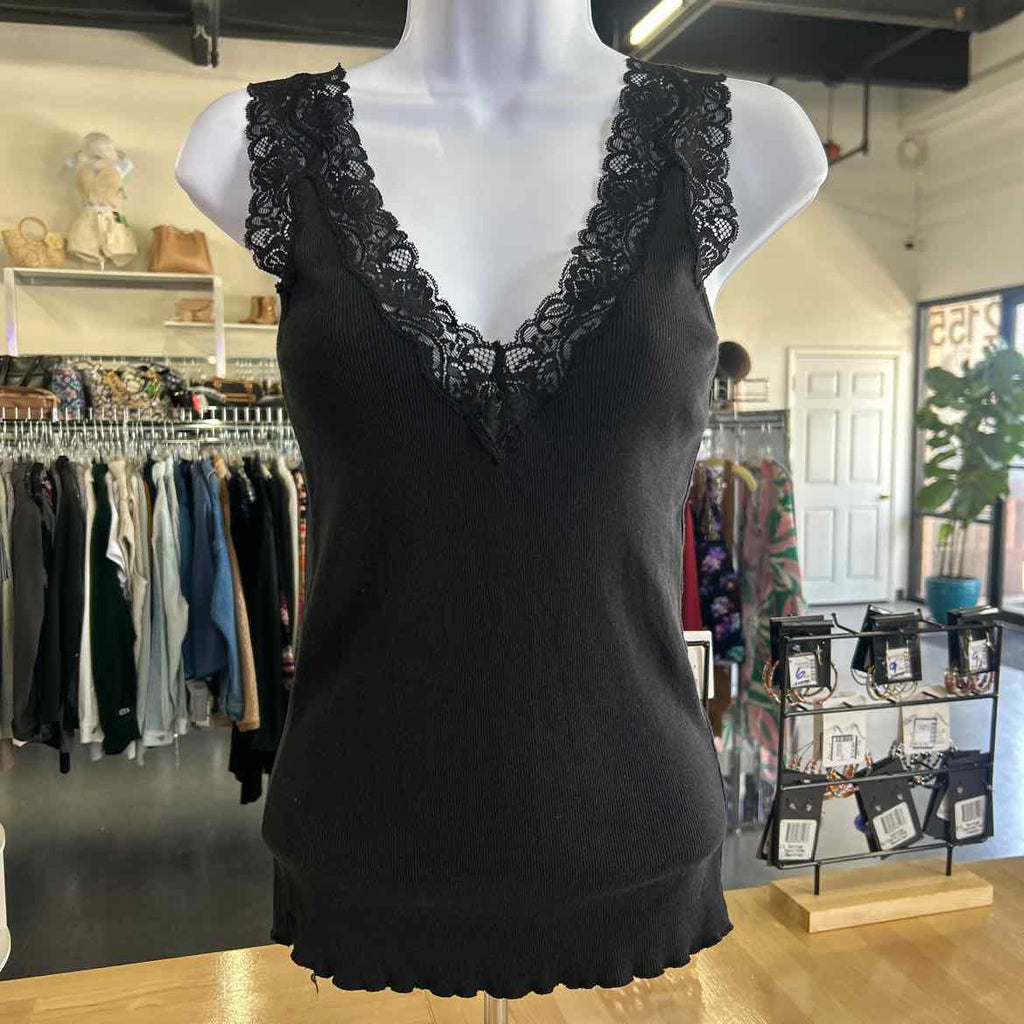 Ralph Lauren Size S Black Lace Preloved Tank