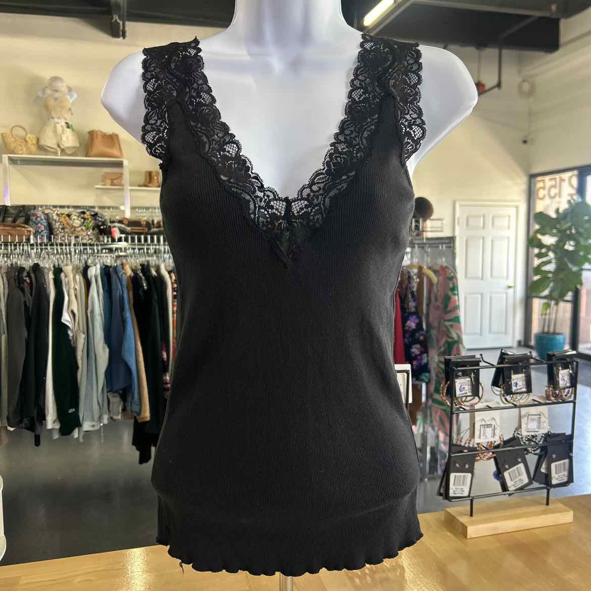 Ralph Lauren Size S Black Lace Preloved Tank