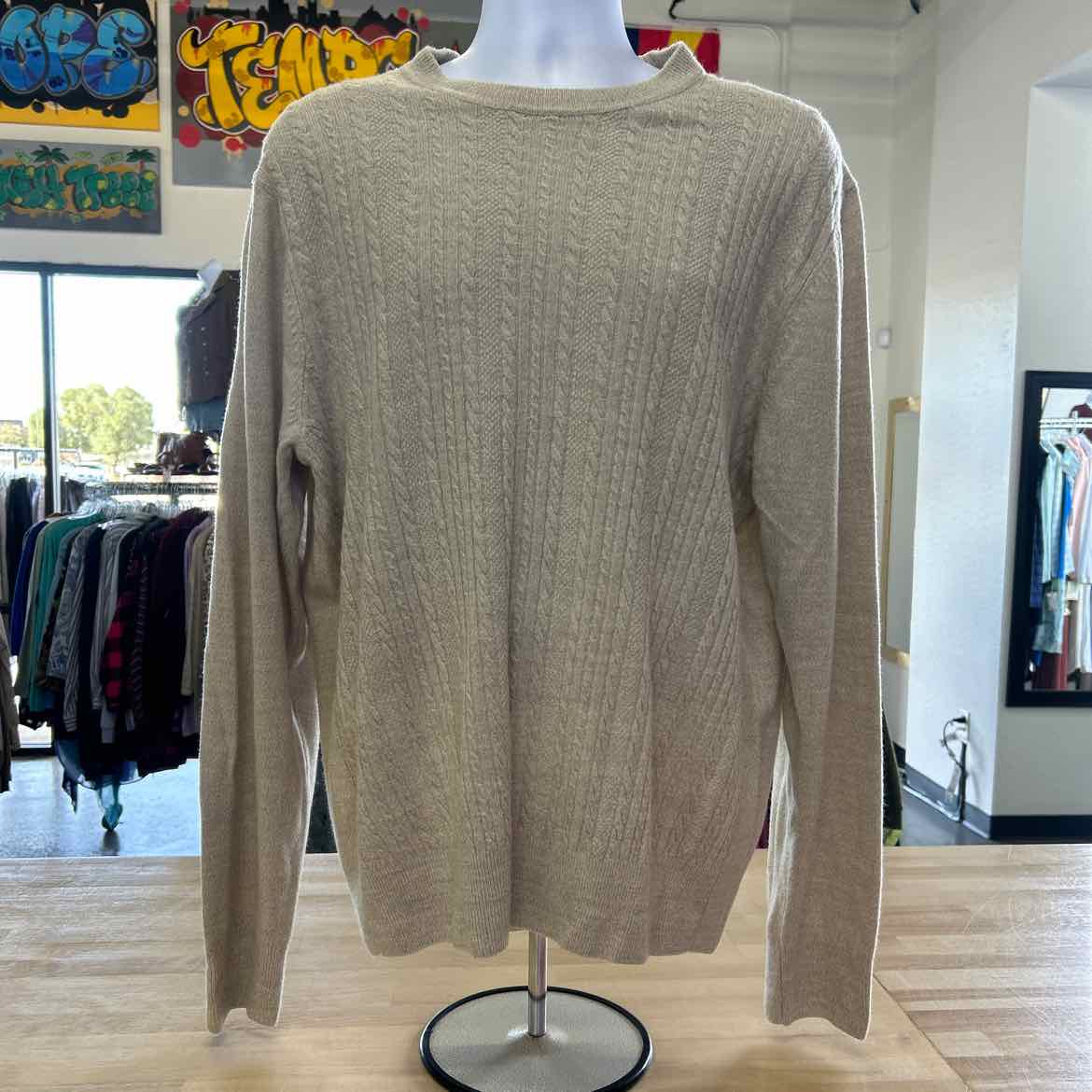 dockers Size XL Tan Preloved MENS Sweater