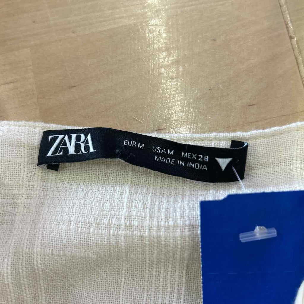 zara Size M Cream Preloved Dress