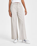 Vanilla Star Size 32 High-Rise Wide-Leg Comfy Jeans - Silver