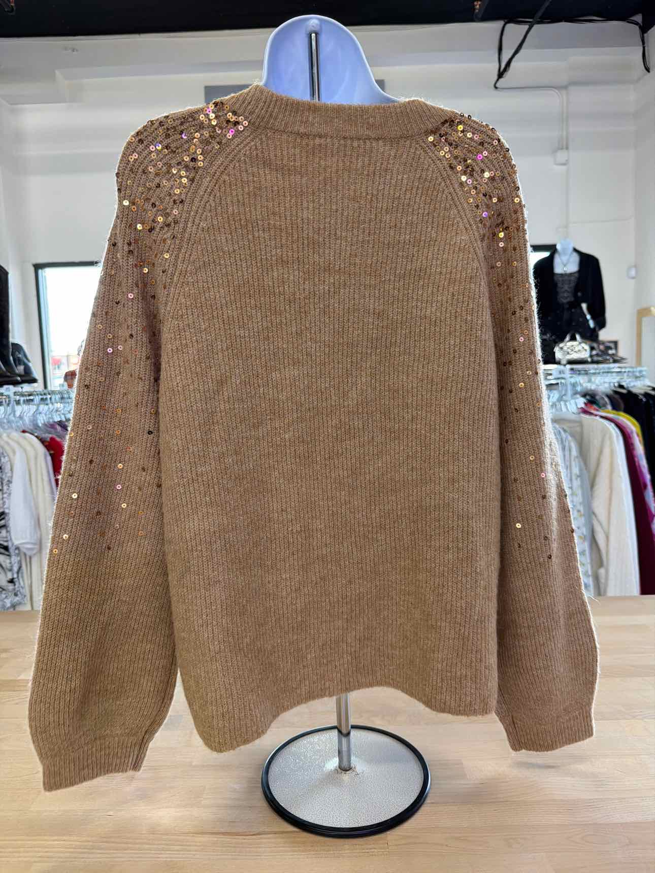 Vince Camuto Size S Beige Sweater