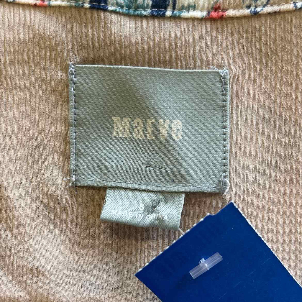 Maeve Size 8 Beige Preloved Blouse LS