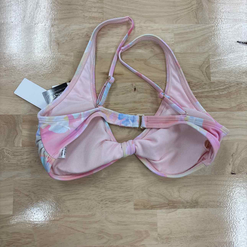 Salt + Cove Size S Sunset Palms Tie-Front Bikini Top