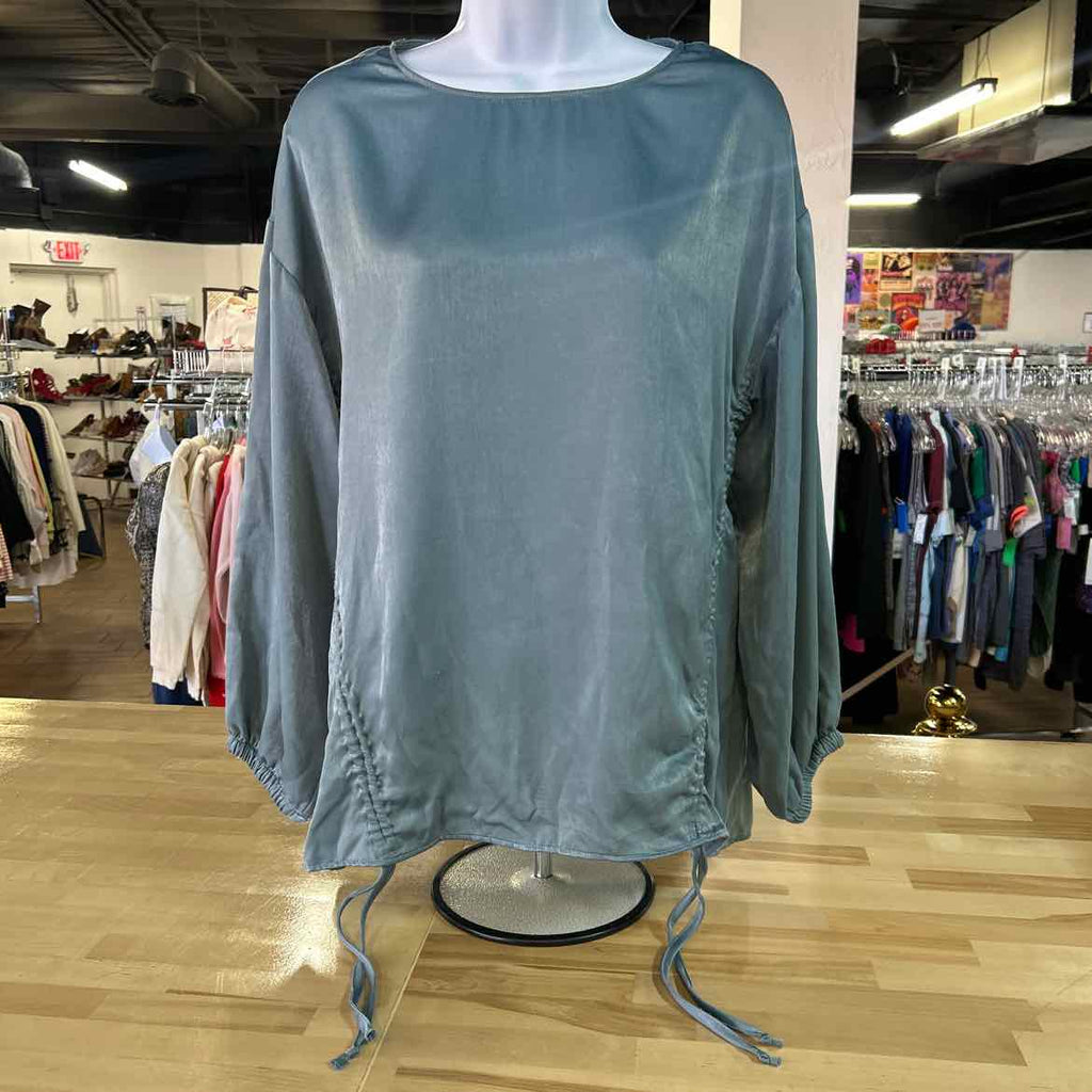 zara Size XS Blue Preloved Blouse LS