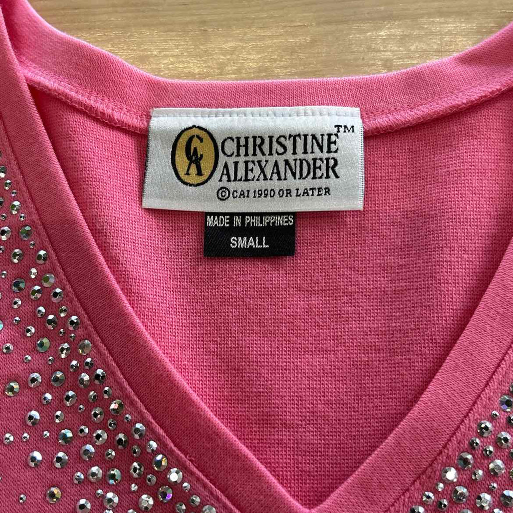 Christine Alexander Size S Pink Long Sleeve