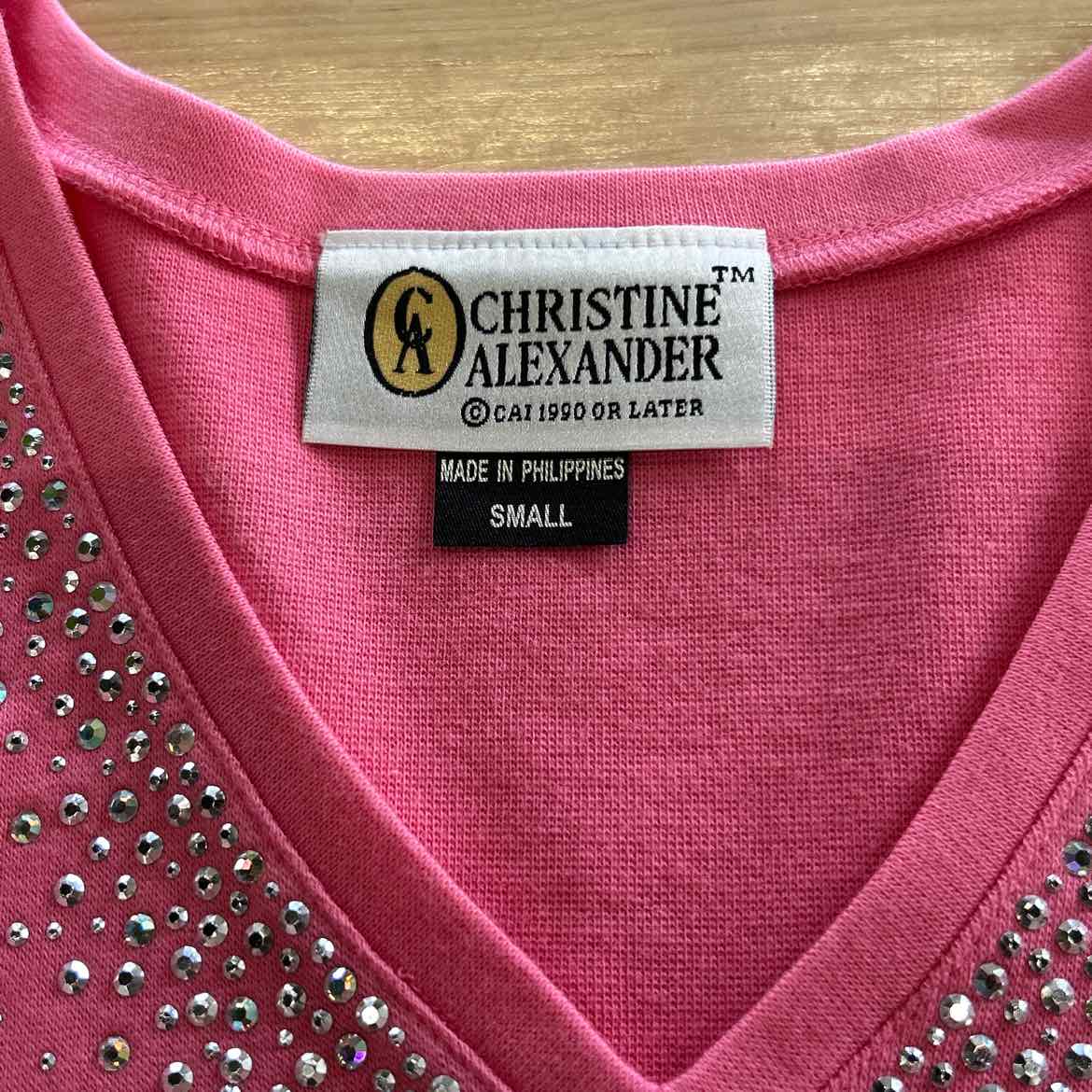 Christine Alexander Size S Pink Long Sleeve