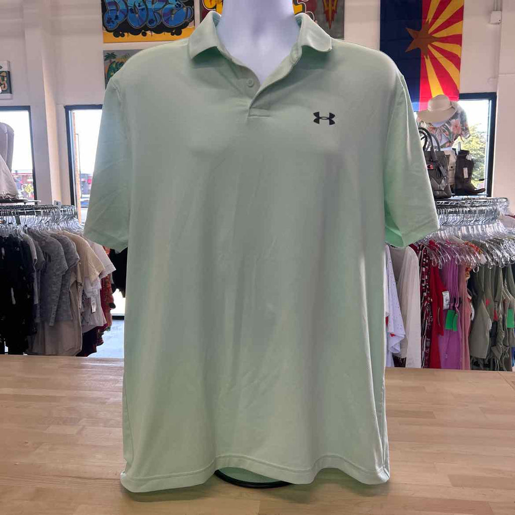 Under Armour Size L Mint Preloved MENS Polo