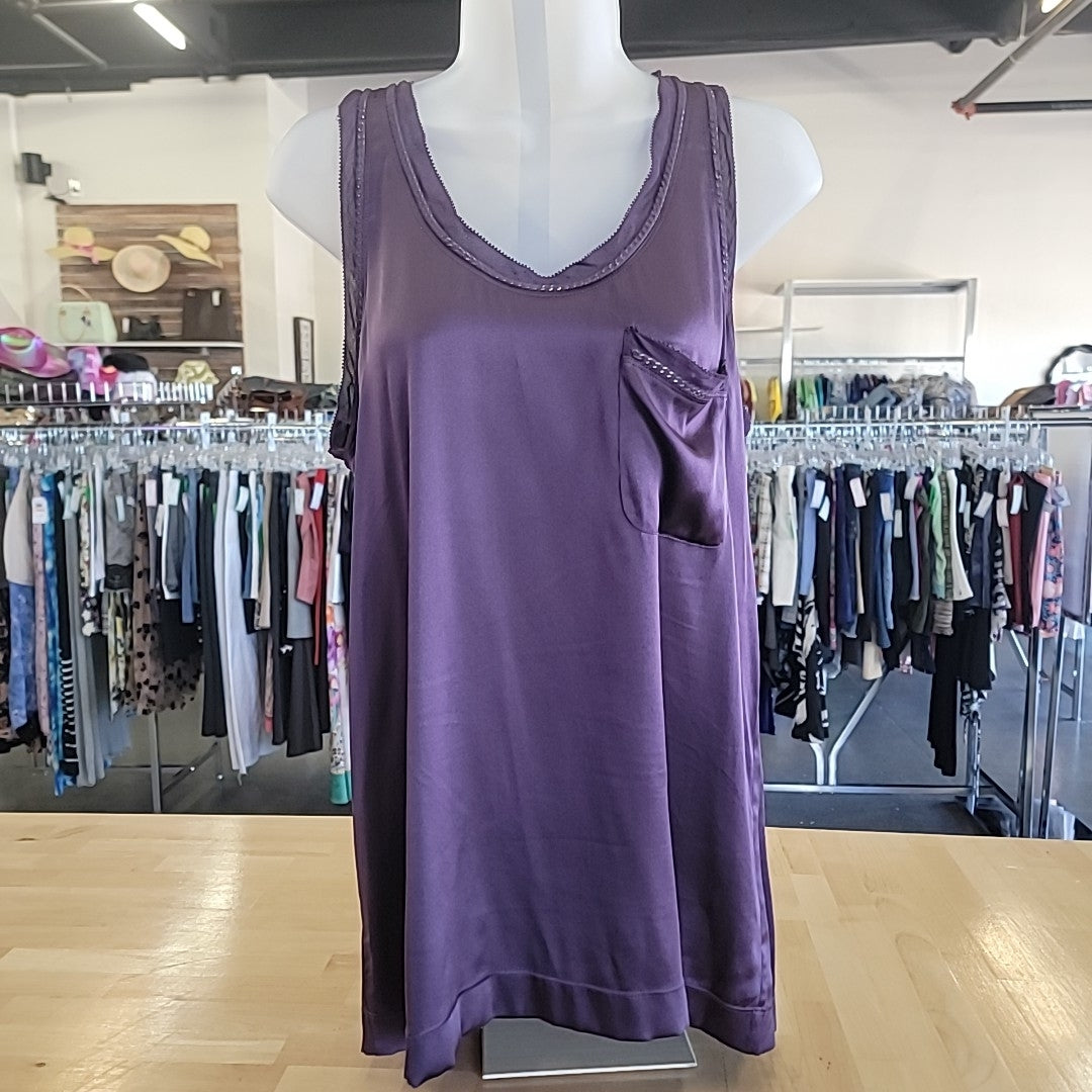 Theory Size M Purple Tank