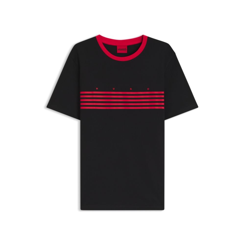 HUGO Size M Red Black New MENS T-shirt