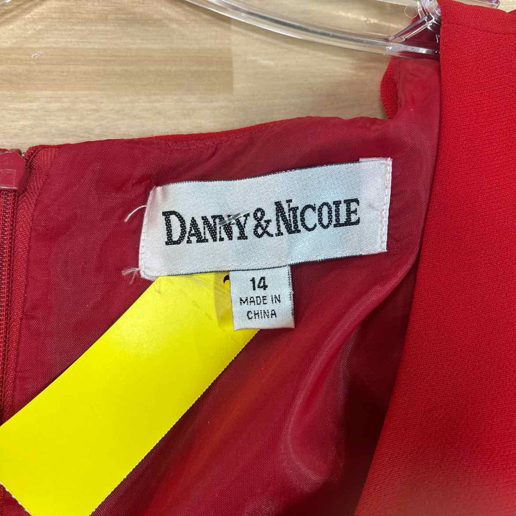 Danny & Nicole Size 14 Red Preloved Dress