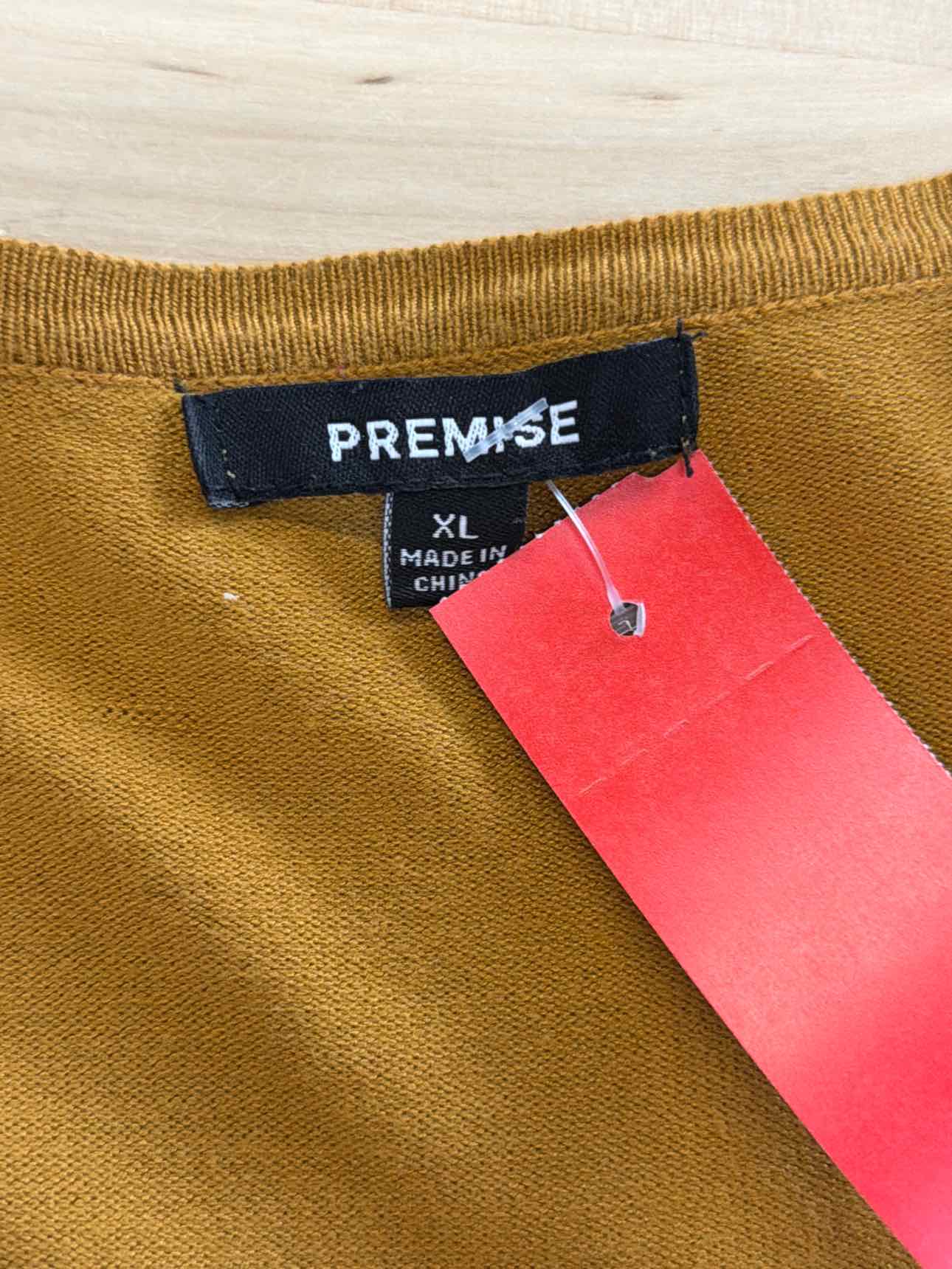 Premise Size XL Orange Cardigan