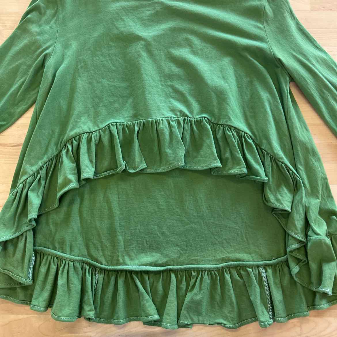 Four Leaf Size S/M Green Preloved Blouse LS