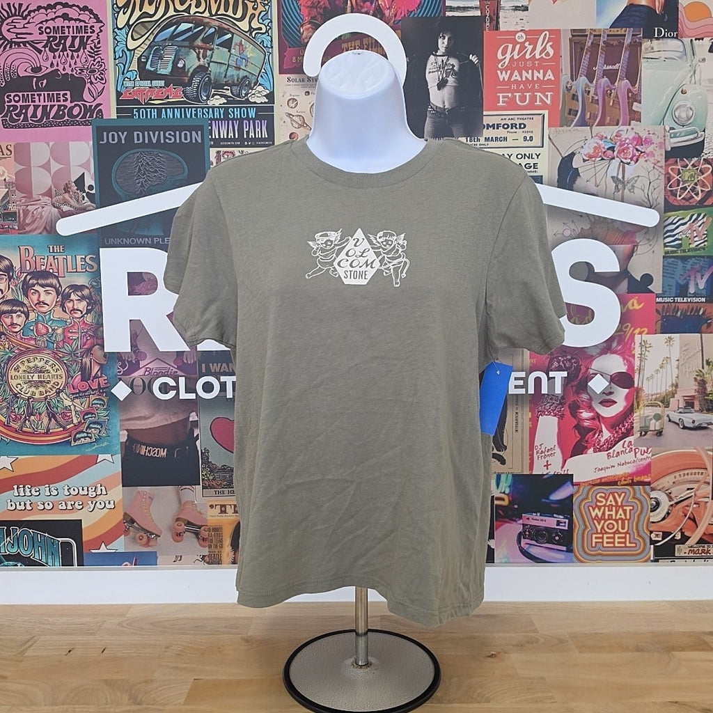 Volcom Size XL Cupid Cotton Logo Graphic Baby T-Shirt