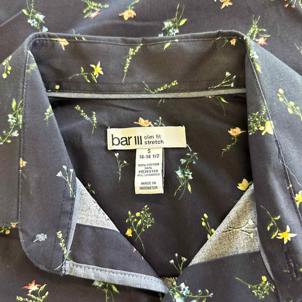 Bar Iii Mens Slim Fit Button Down Dress Shirt