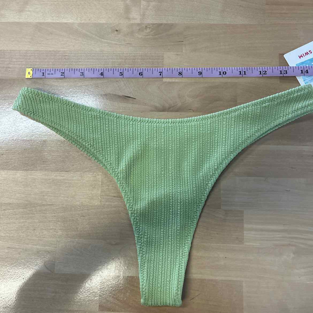 Roxy Size M Juniors' Aruba High-Leg Cheeky Bikini Bottom - Margarita