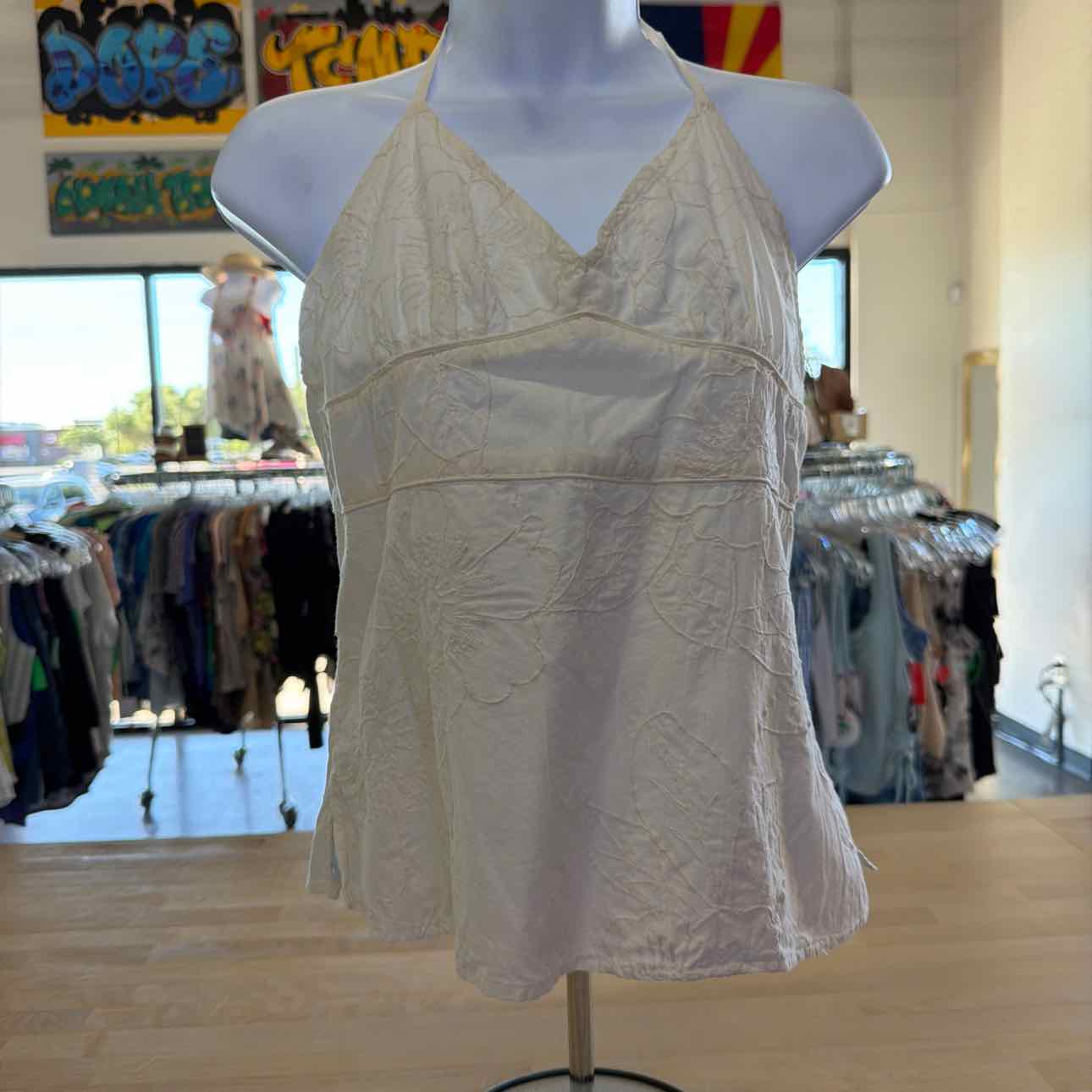 American Eagle Size 8 White Preloved Tank