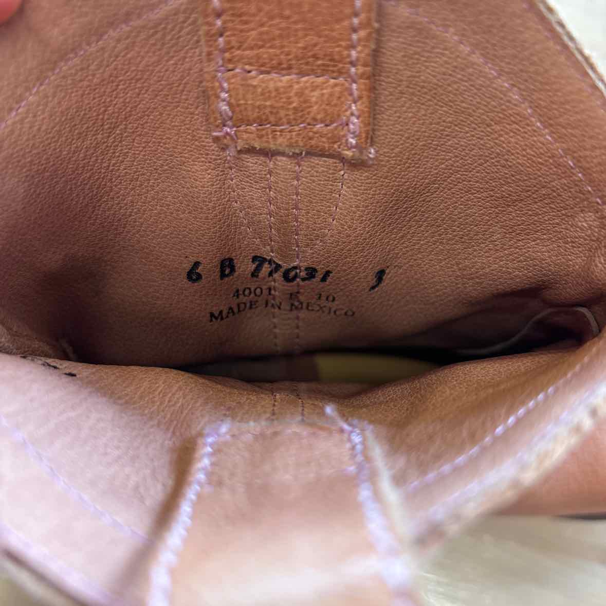 Frye Size 6 Brown Leather Preloved Cowboy Boots
