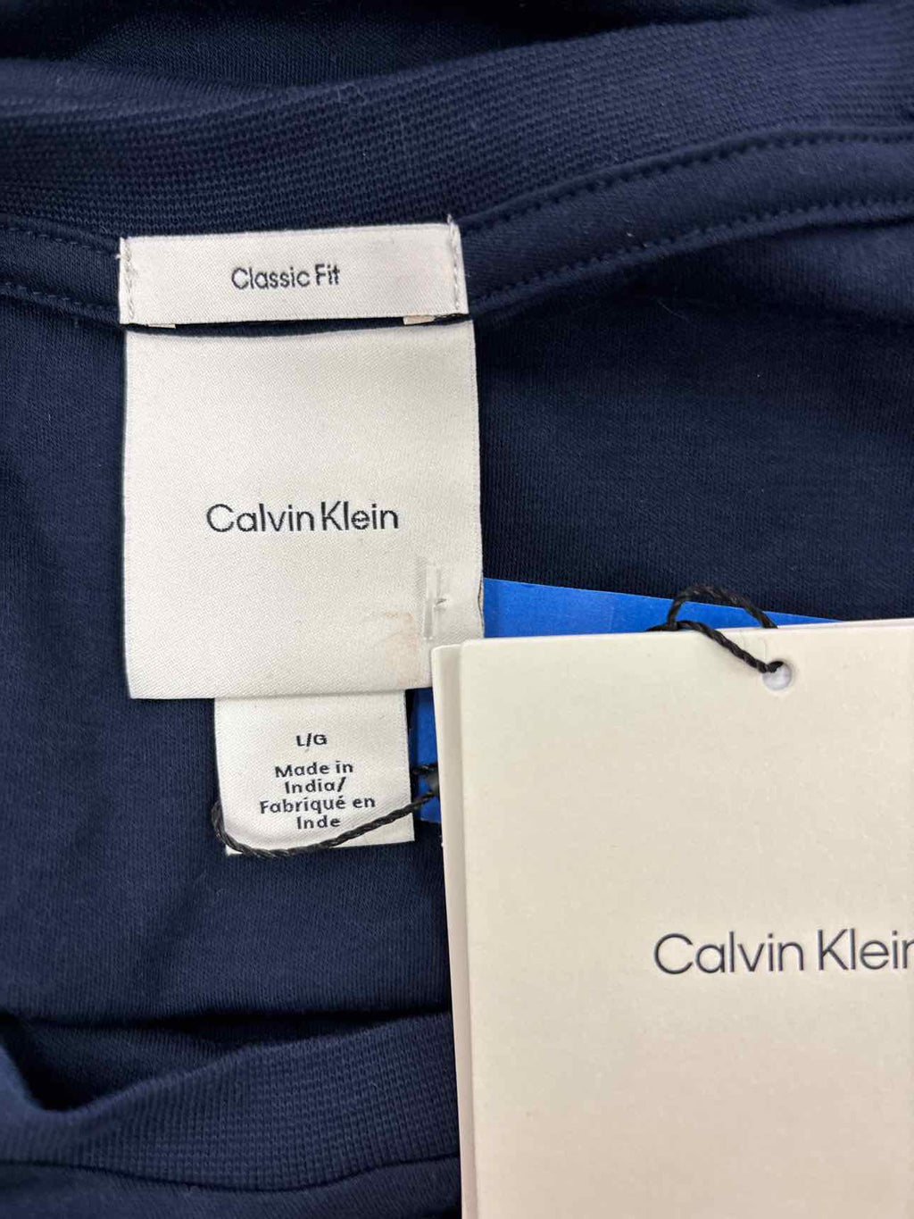 Calvin Klein Men's Supima Cotton Crewneck T-Shirt - Navy - L