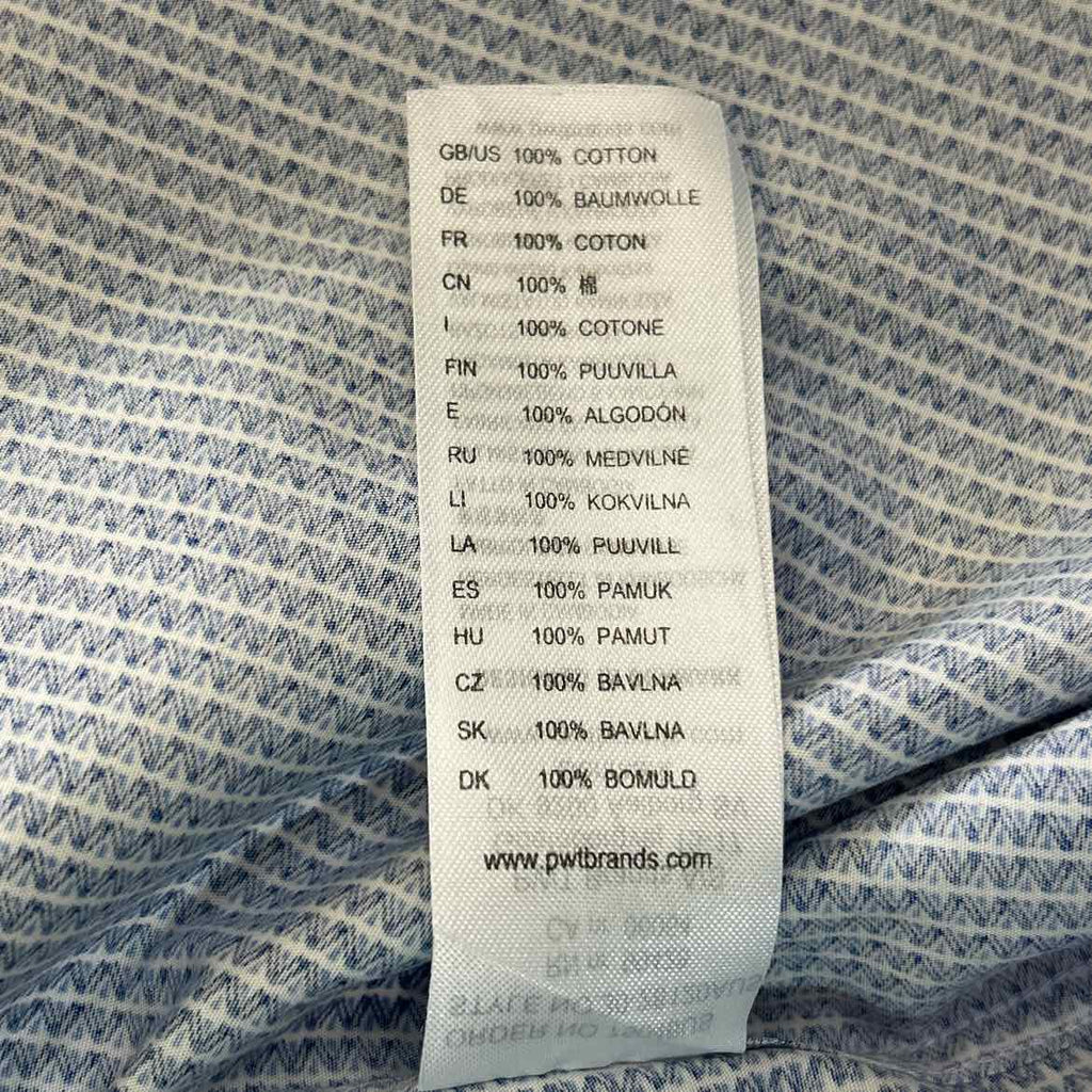 Lindbergh Size M Blue White Preloved MENS Button Down Shirt