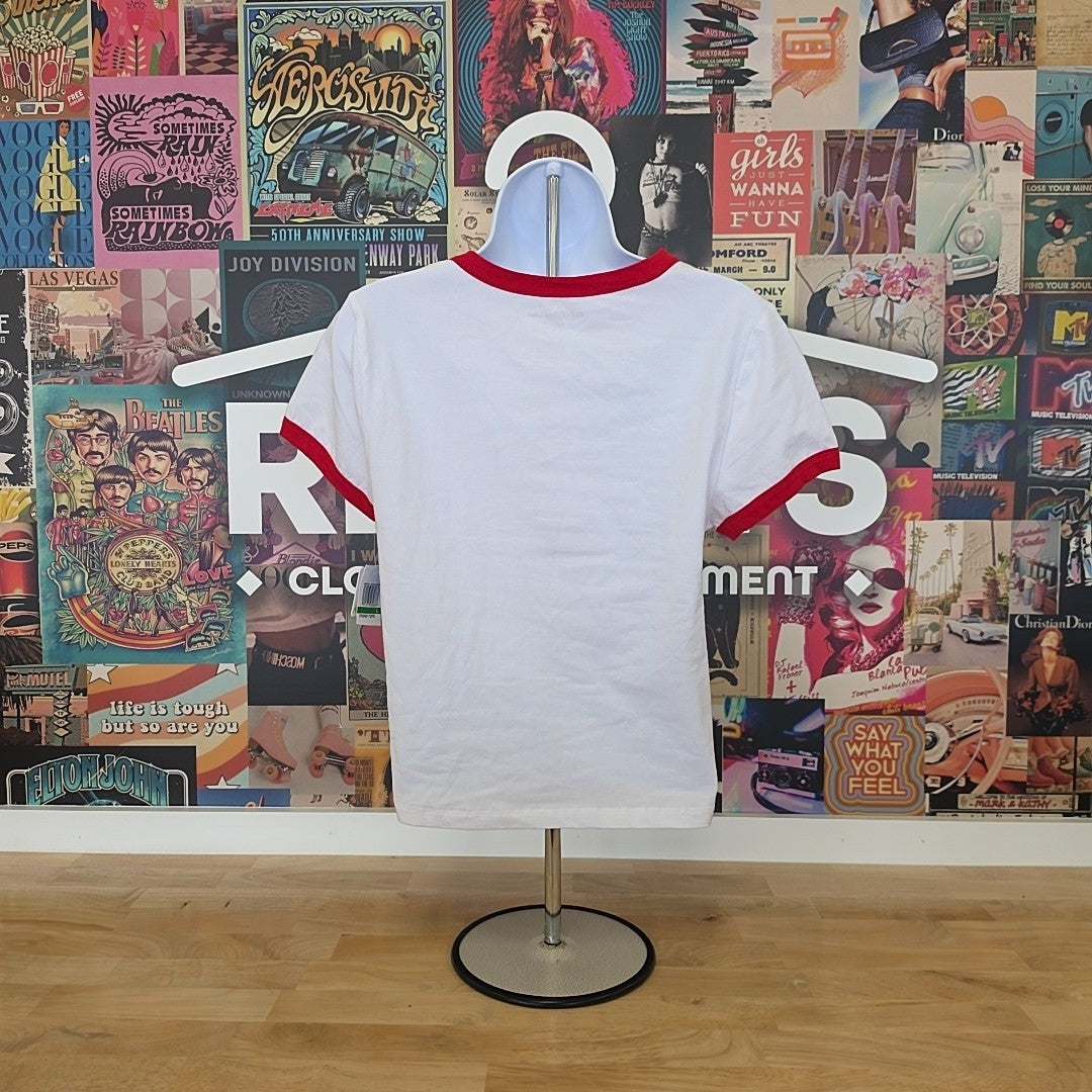 Rebellious One Size L Contrast-Trim Motorcycle Top