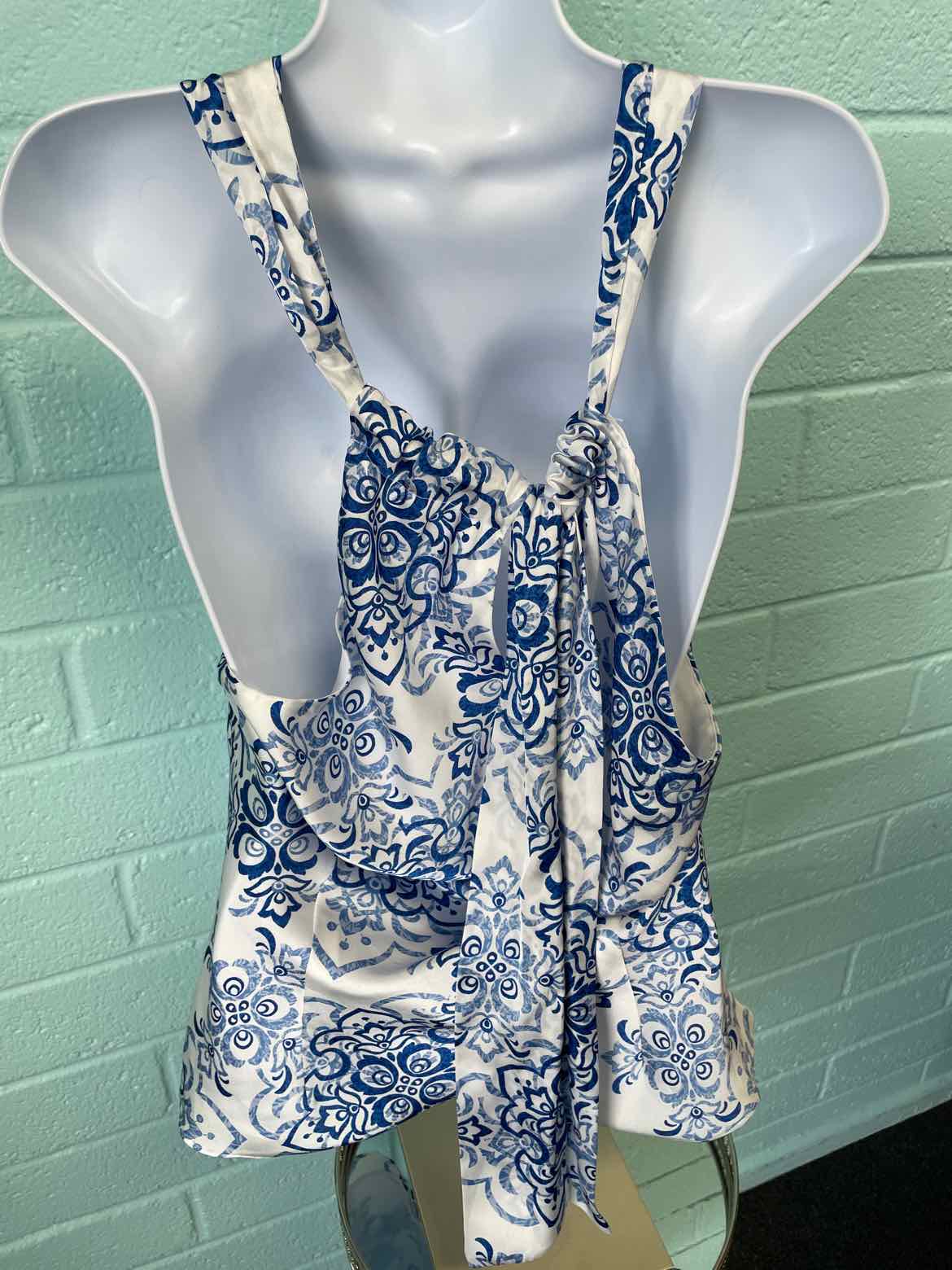 Chaps Size L Blue Sleeveless