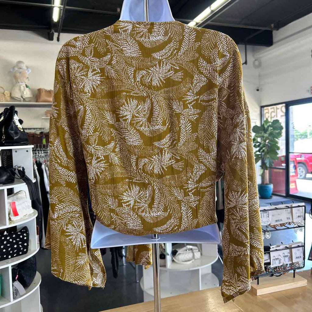 Japna Size S Yellow viscose Preloved Blouse LS