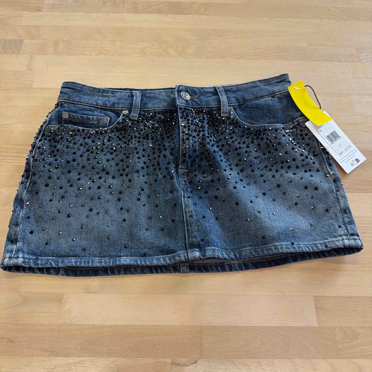 7 for all mankind Size 27 Blue Denim Skirt