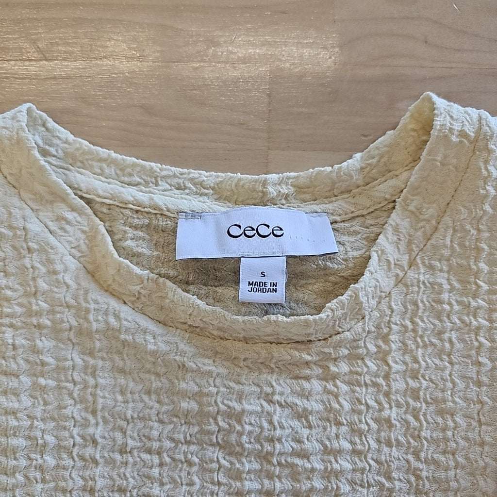CeCe Size S Yellow Preloved Blouse SS