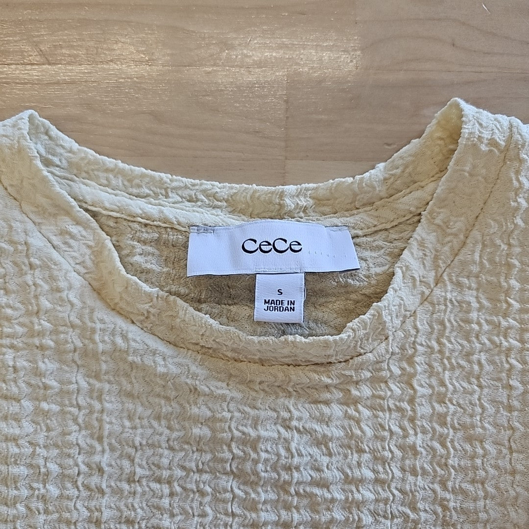 CeCe Size S Yellow Preloved Blouse SS