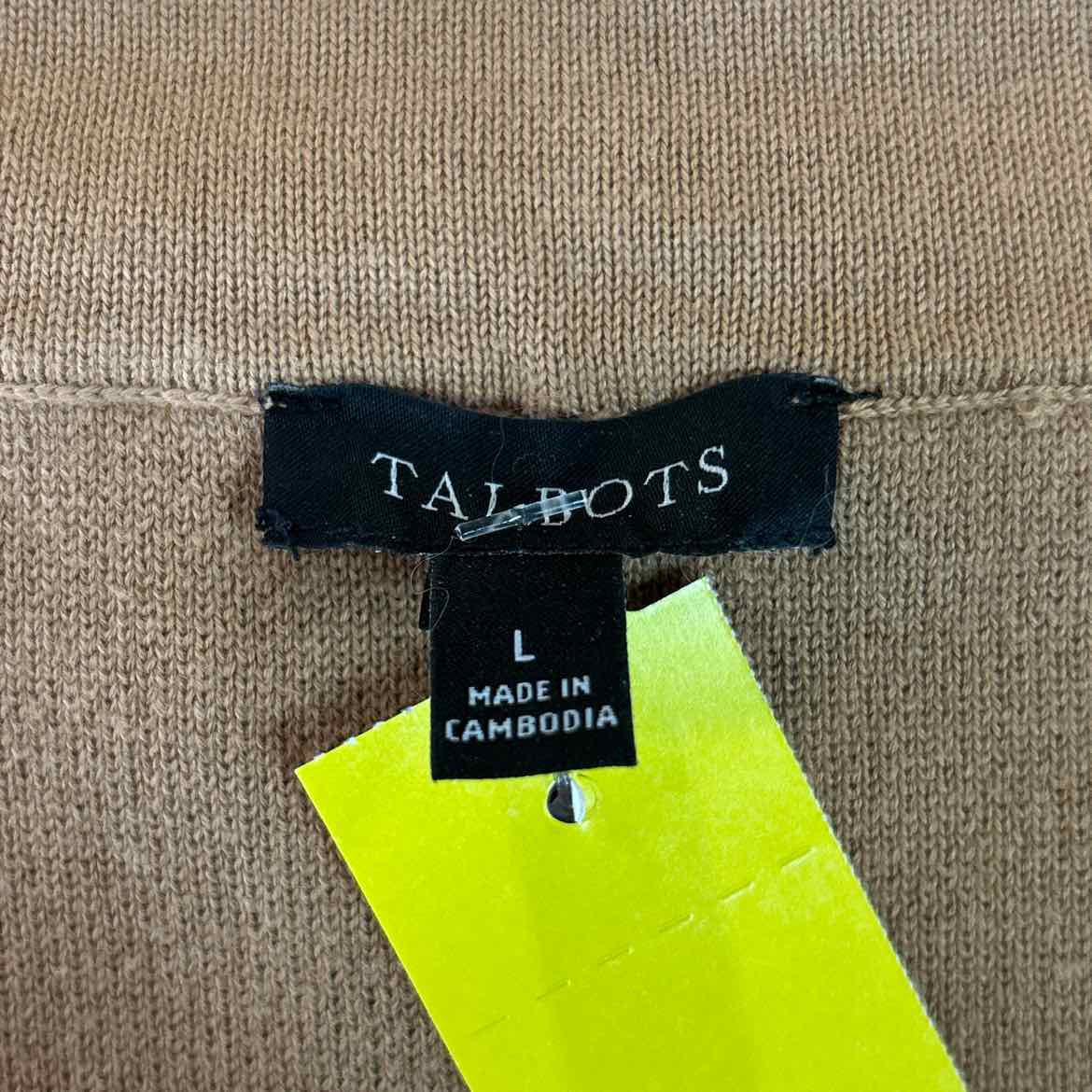 Talbots Size L Brown Preloved Sleeveless