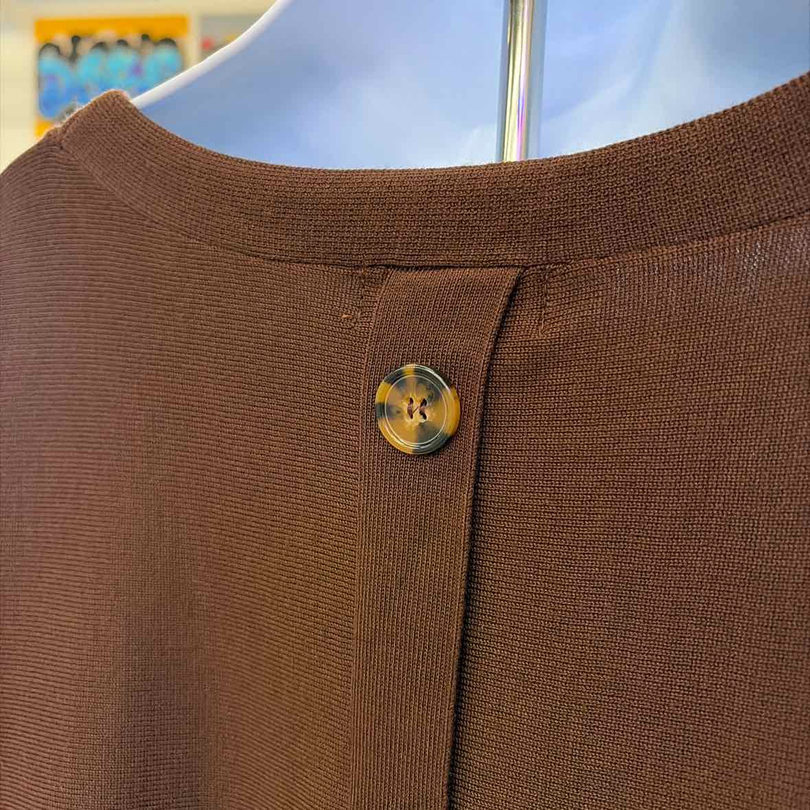 Melissa Paige Women's Boatneck Button-Back Dolman-Sleeve Sweater - Chicory Brown