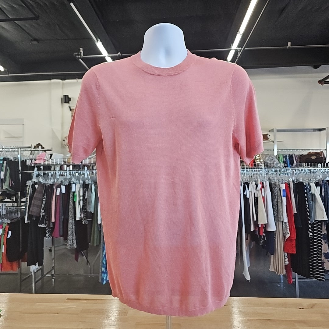 INC Size S Men's Sheer Crewneck T-Shirt - True Terracotta NWT