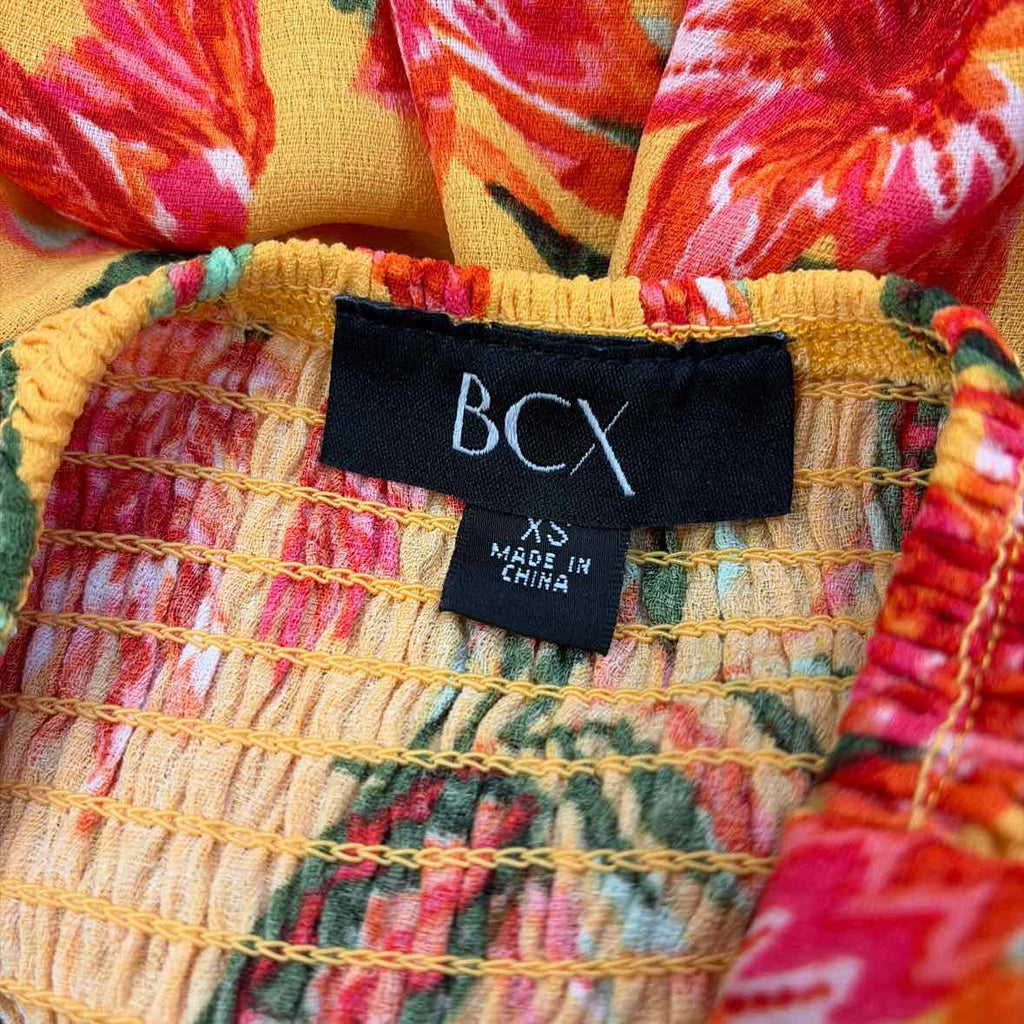 BCX Size XS Juniors' Printed Halter-Style Mini Dress - Pat D