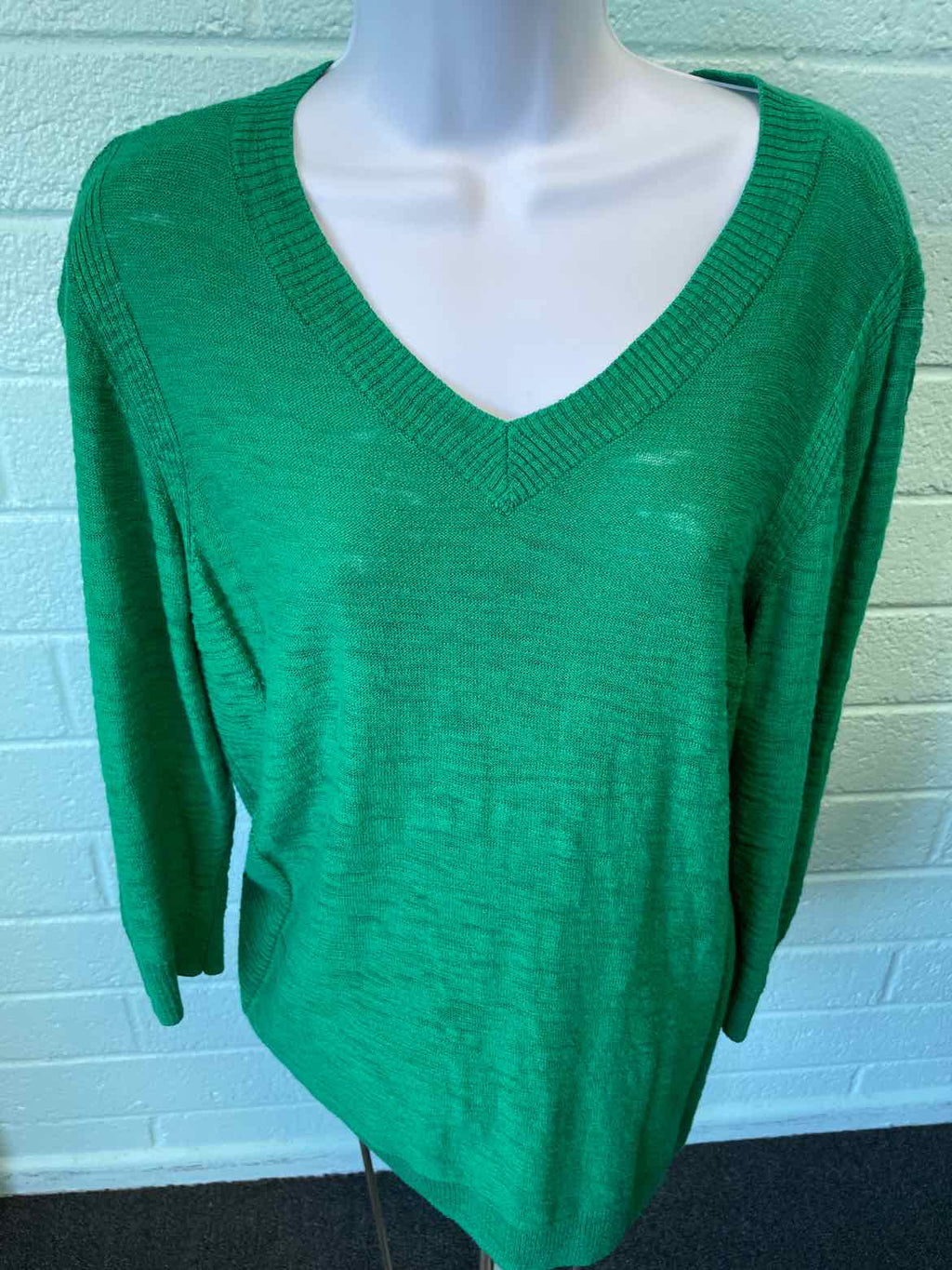 Slim Factor Size XL green white Shirt