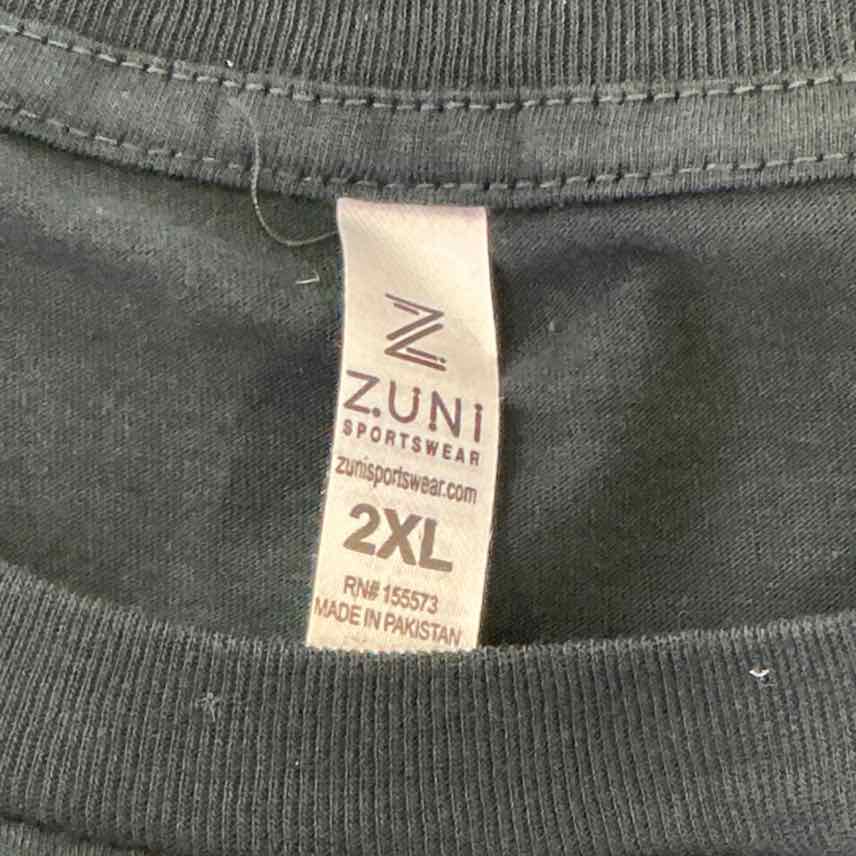 zuni Size 2XL Black Preloved T-Shirt SS