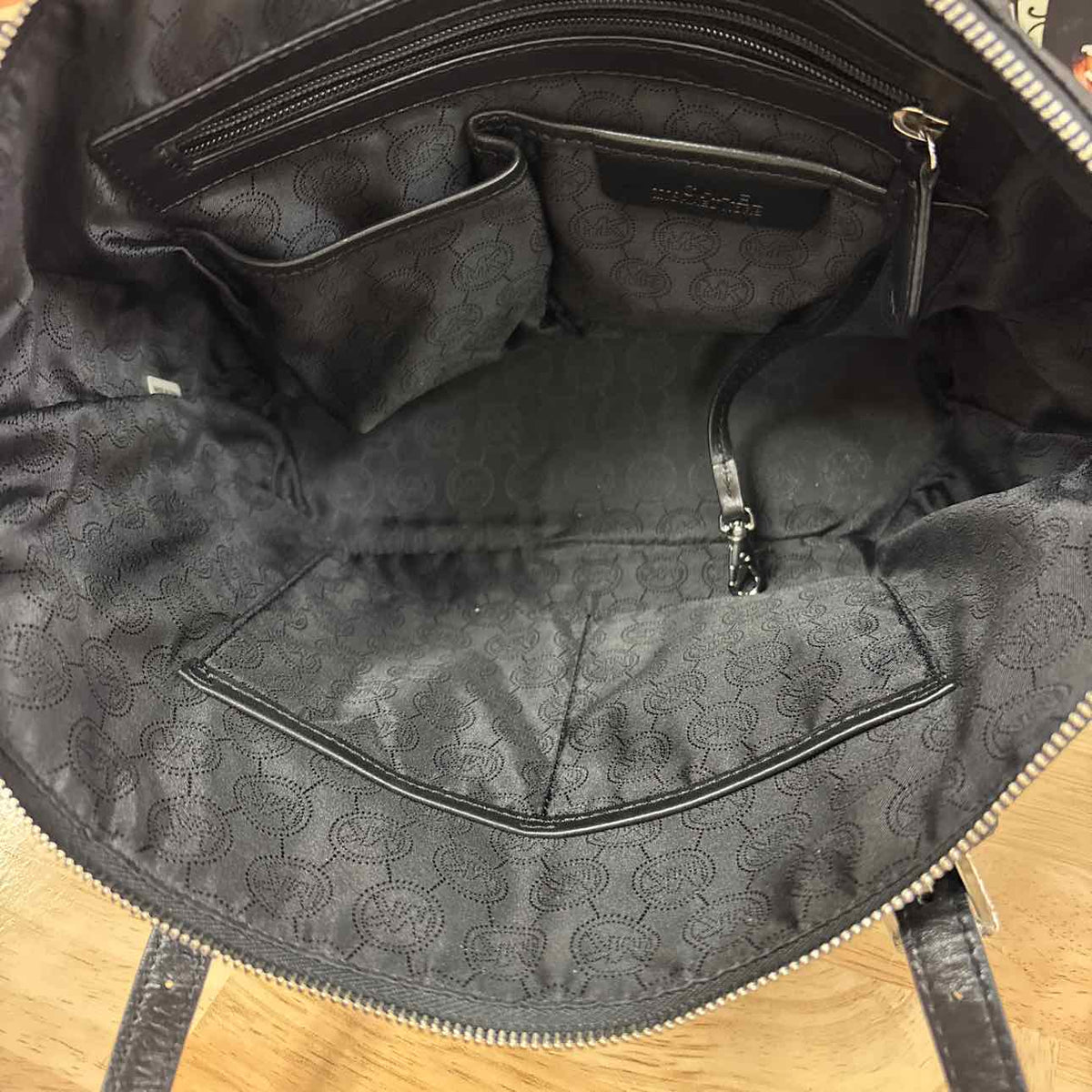 Michael Kors Black Leather Totes