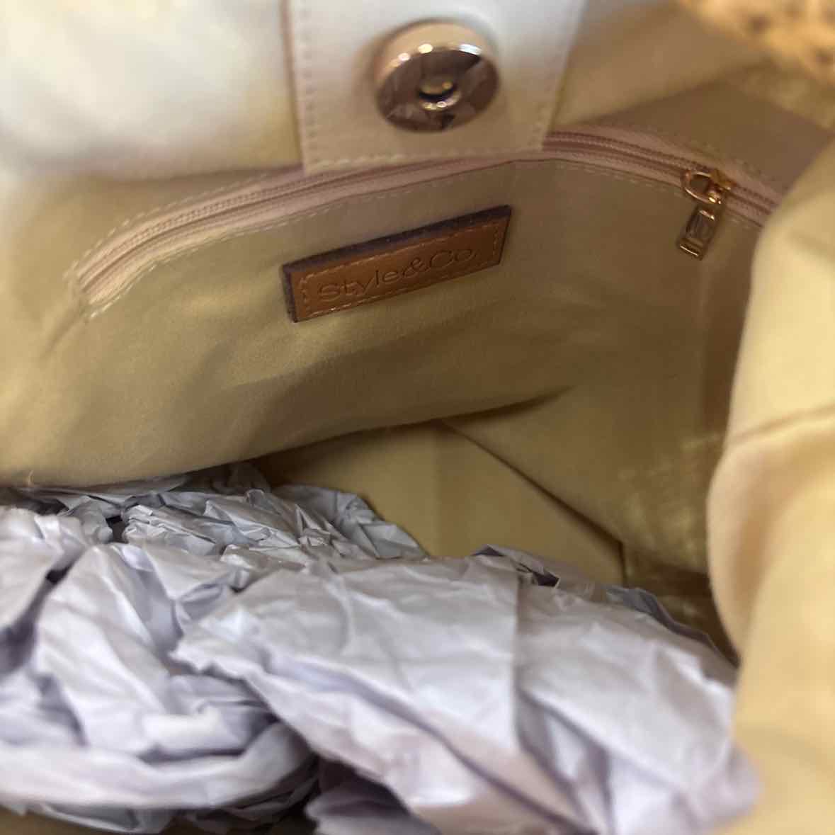 Style Co Small Soft Packable Tote Natural Brown