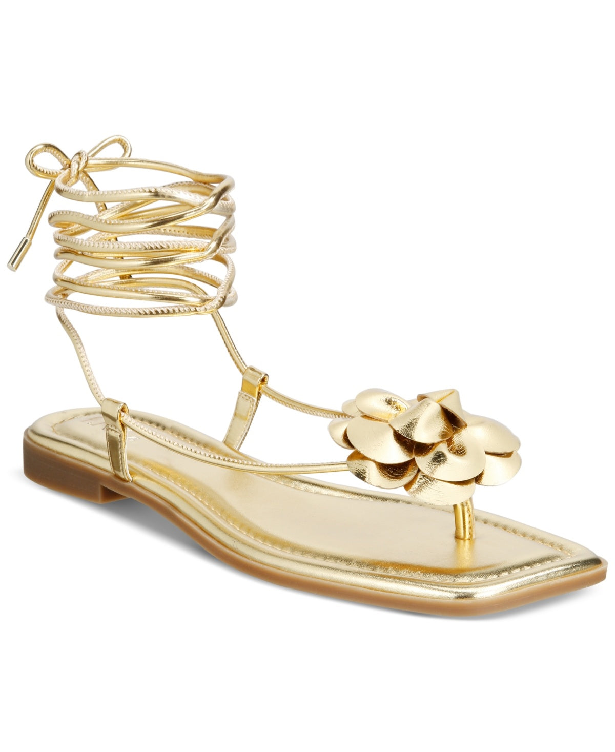 I.n.c. International Concepts Women's Gilma Flower Flat Sandals, Created for Mac
